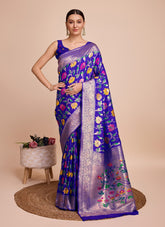 Blue Colour Premium Party Wear Saree